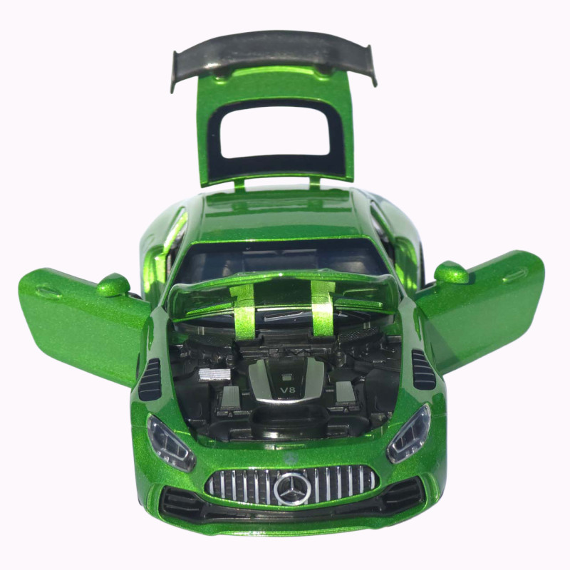 Машинка метал Mercedes-Benz AMG GT R АвтоЕксперт зелена 1:32 звук світло інерція (LF-99081)