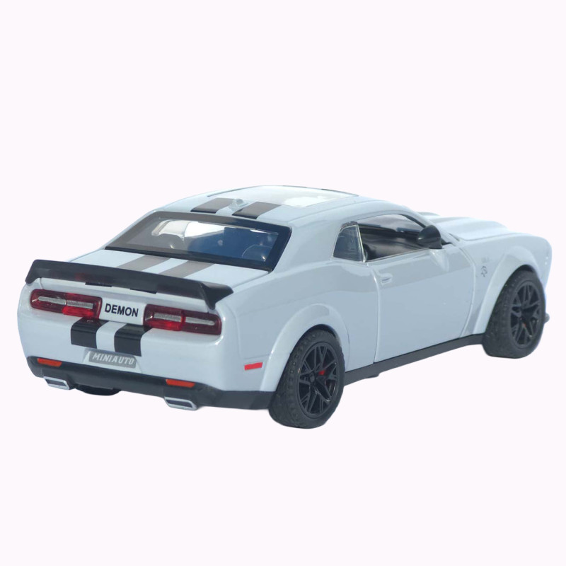 Машинка метал Dodge Challenger SRT Hellcat АвтоЕксперт сіра 1:32 звук світло інерція 15,7*7*5 см (LF-30608)