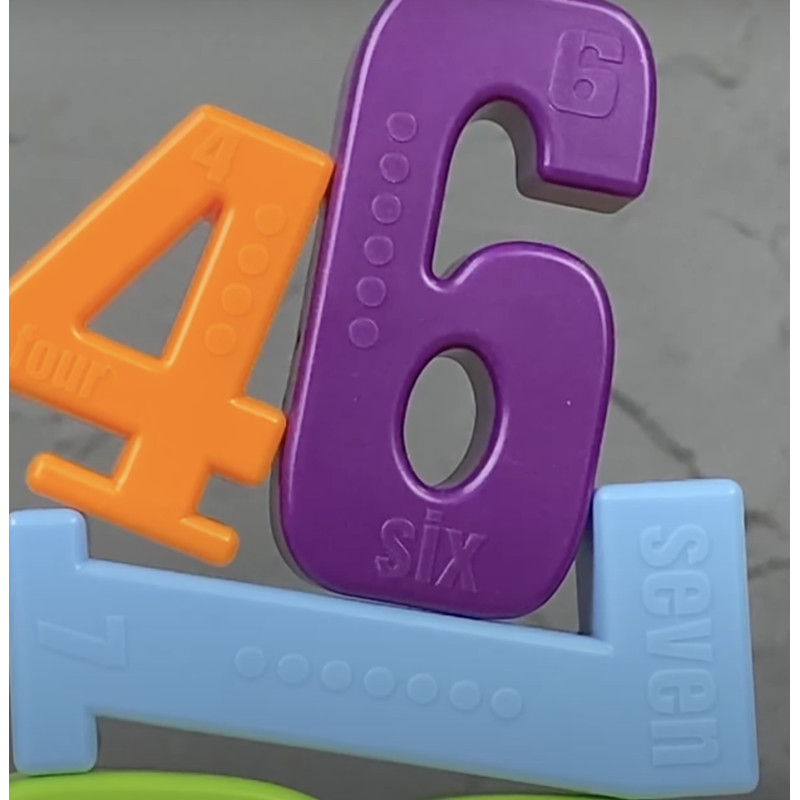 Дитяча розвиваюча гра Вчимося рахувати, математика, пластик, FUN Game Club", 30 елементів, кубик, в кор 22*5*14см (44735)