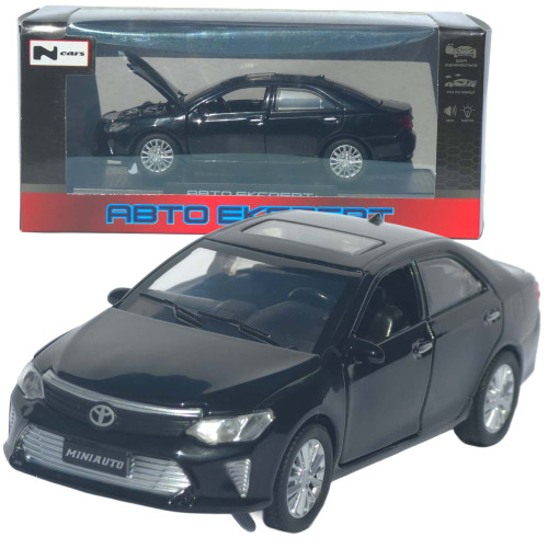Машинка металева Toyota Camry "AutoExpert" Тойота черный звук світло 15*4*6 см (LF-79509)