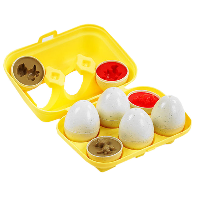 Яєчний лоток, 3D сортер, Динозаври, 6шт, в кор., 4FUN Game Club, 16*12*8см (41750)