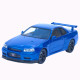 Машинка метал Nissan Skyline GT-R АвтоЕксперт синя 1:24 звук світло відкриваються двері капот багажник (1990-21)