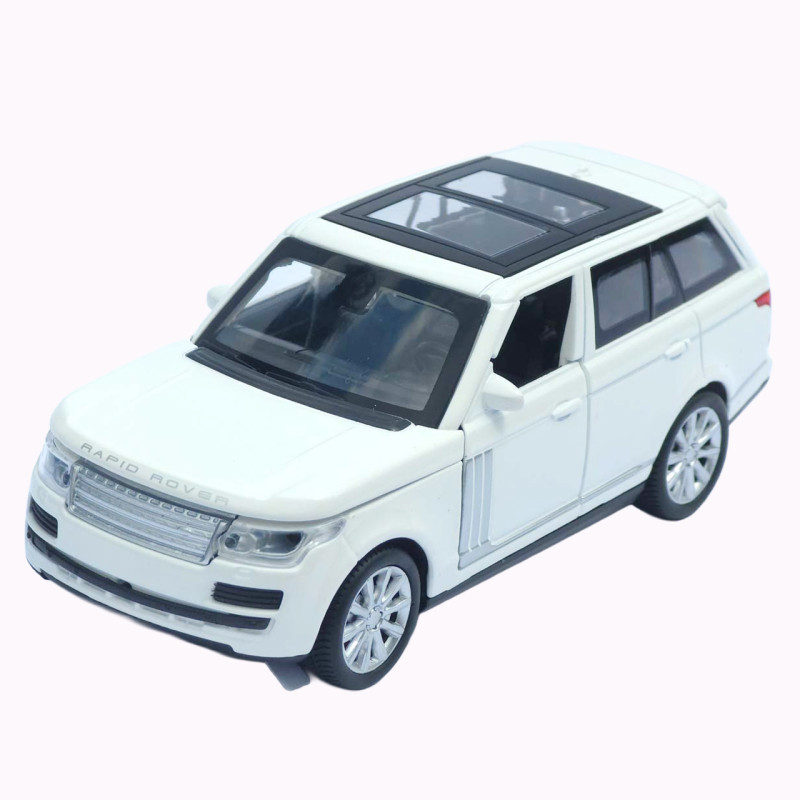 Машинка метал Range Rover Vogue АвтоЕксперт біла 1:32 звук світло відкриваються двері капот багажник (72655)