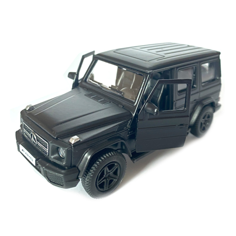 Іграшкова машинка металева Mercedes Benz G63 AMG, Мерседес, чорний, відкр двері, інерція, 1: 42, 5*13*5см ( 250347U)