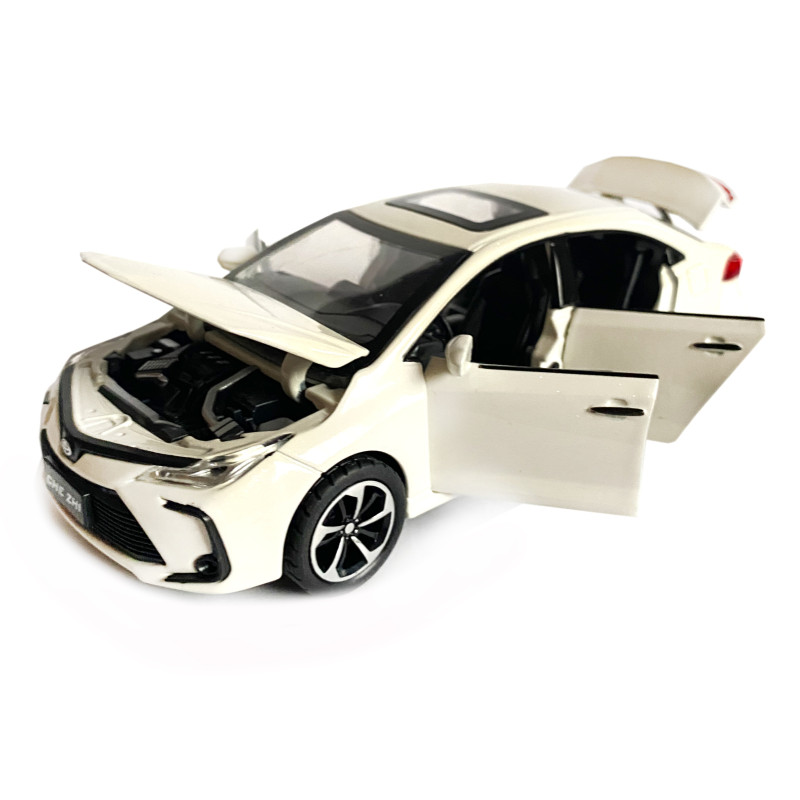 Машинка металева Toyota Corolla «AutoExpert» Тойота Королла біла звук світло 15,5 *4,5 *7 см (GT-6258)