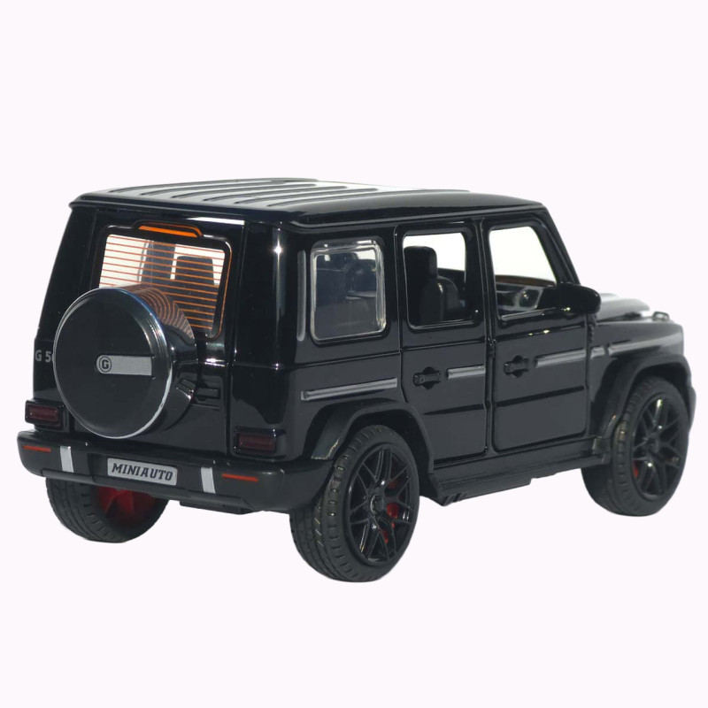 Машинка метал Mercedes-Benz G-Class (Гелендваген) АвтоЕксперт чорна 1:32 звук світло (LF-80110)