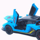 Машинка метал Lamborghini Aventador SVJ АвтоЕксперт блакитна 1:32 звук світло 15,5*7*3,8 см (LF-66519)