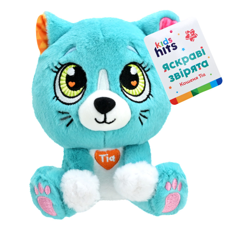 М'яка іграшка киця Tia KidsHits Brightmals 15 см (KH62/002)