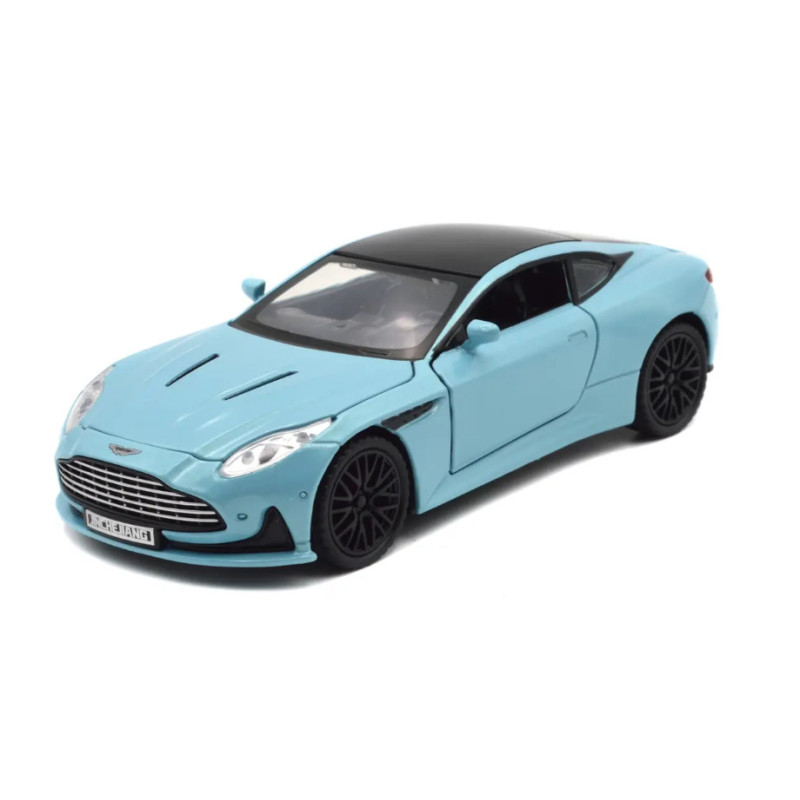 Машинка метал Aston Martin DB12 GT блакитна 1:32 світло звук 15,5*6,5*4см (84112)
