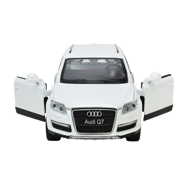 Машина метал Audi Q7 Ауді  Автопром біла 1:32 інерція світло звук 16*6*5 см (68310)