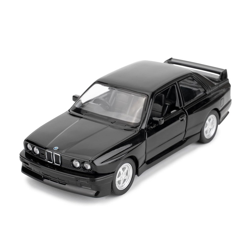 Машинка металева BMW M3 1987 БМВ чорна 1:43 відчинені двері 13*6*5см (250395U)