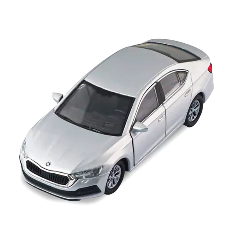 Машинка металева Skoda Octavia Шкода октавія сіра 1:43 відкр двері 5*12*4см (250389W)