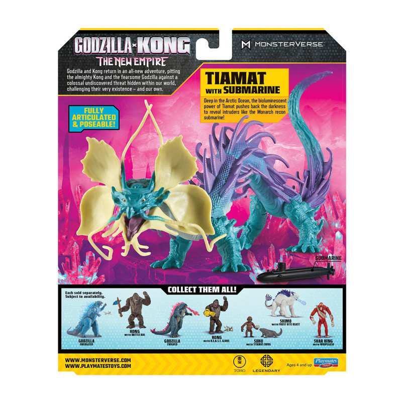 Іграшкова фігурка Godzilla vs. Kong  Тіамат з підводним човном 15см (35214)