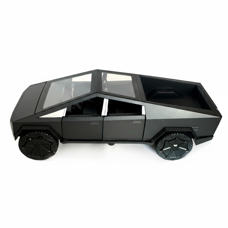 Машинка метал Tesla Cybertruck чорна Тесла 1:32 відкр двері баг капот звук світло 17,5*6*6,5см (CB-40911)