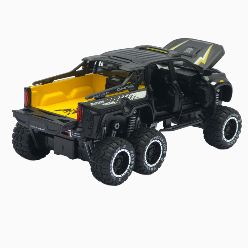 Машинка метал Mercedes-Benz X-Class 6x6 АвтоЕксперт чорна 1:32 звук світло інерція 20,5*10*8,5 см (ТК-9172)