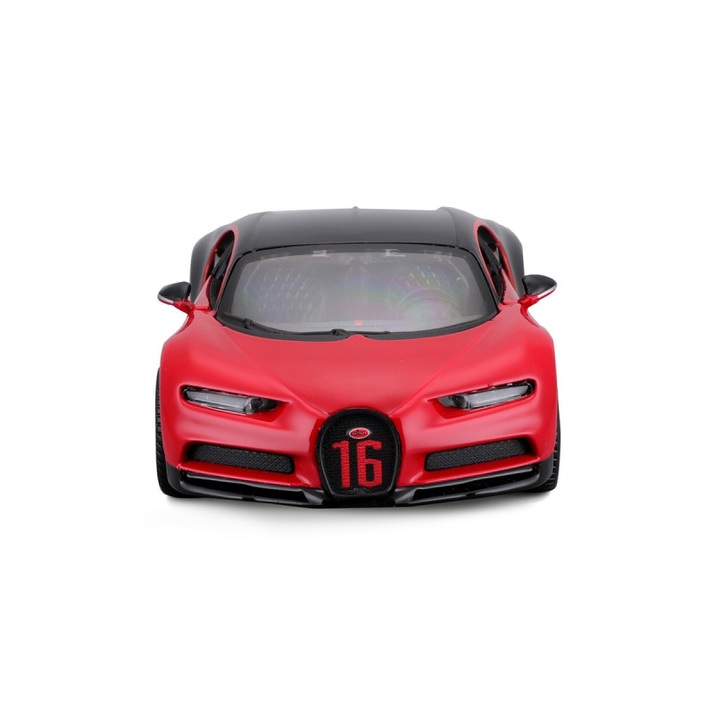Машинка металева Bugatti Chiron Sport Bburago 1:32 Бугатті відкр двері чорно-червоний 13*4*6 см (18-43061)