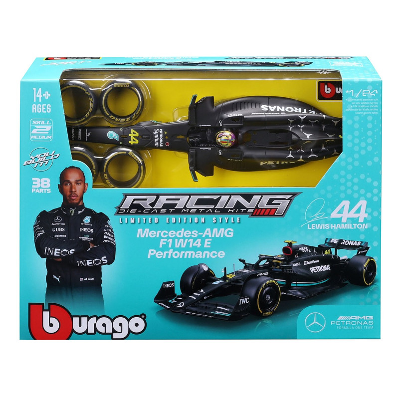 Авто-конструктор - Mercedes-AMG F1 W14 E Performance (2023) Bburago 1:24, 24*8*5 см (18-28510)