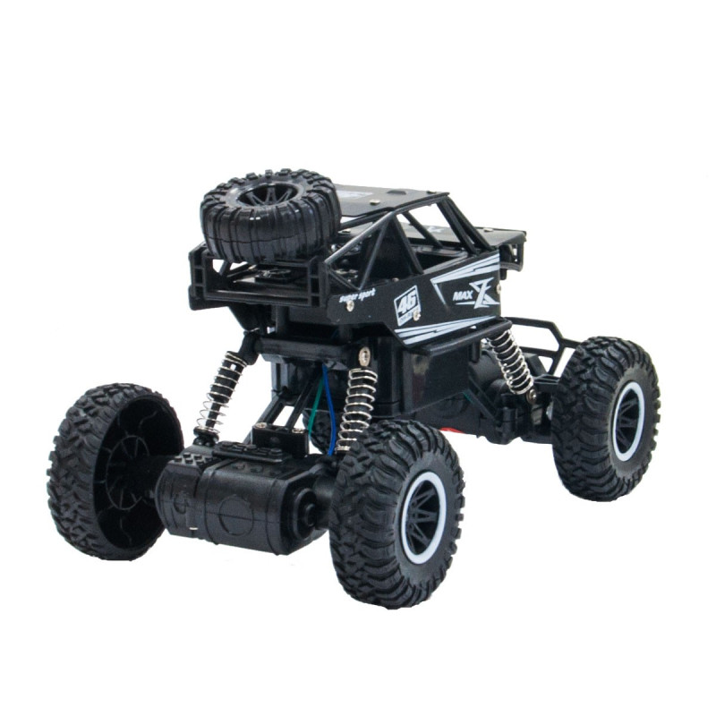 Машинка Off-road Crawler Rock Sport черная на радиоуправлении (1:20), пульт, аккум  18х11х8см (SL-110AB)