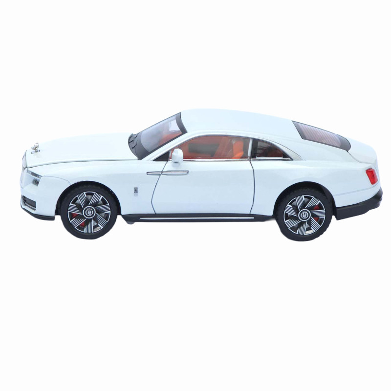 Машинка металева Rolls-Royce Spectre білий 1:24 світло звук відкр двері капот багажник (1416-28)