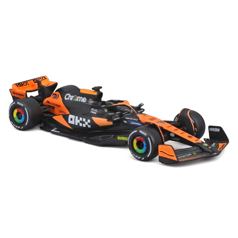 Машинка металева McLaren F1 MCL38 (2024) Bburago 1:43, болід MCL38 13*5*3 см (18-38214)