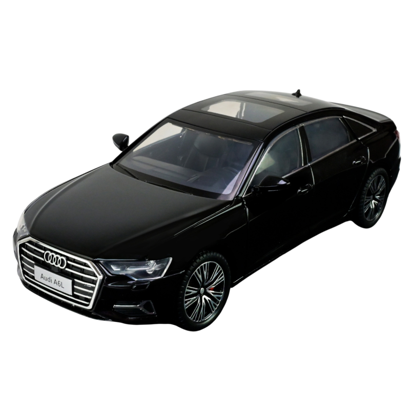 Машина метал AUDI A6L Ауді чорна 1:24 світло звук 20,5*8*7см (AP7754)