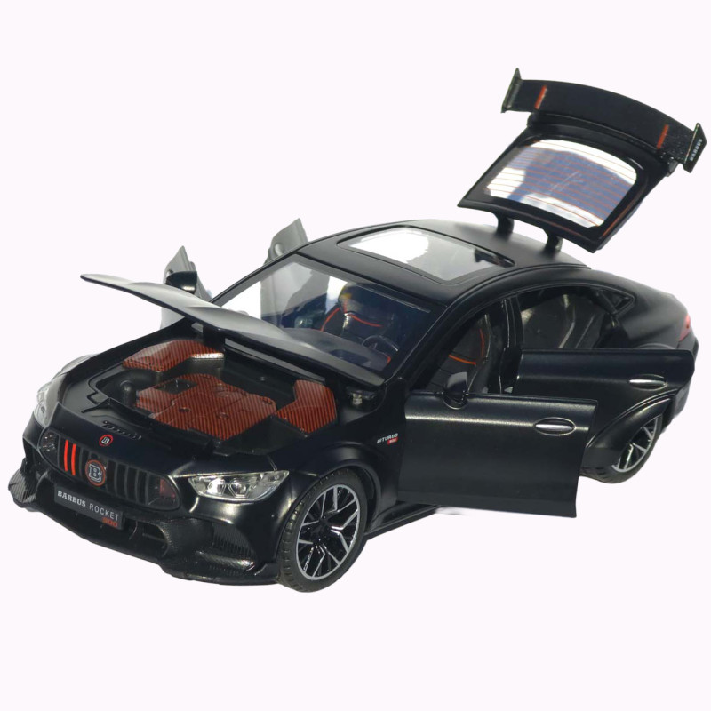 Машинка метал Brabus Rocket 900 АвтоЕксперт чорна 1:24 звук світло відкр двері капот багажник (1206-15)