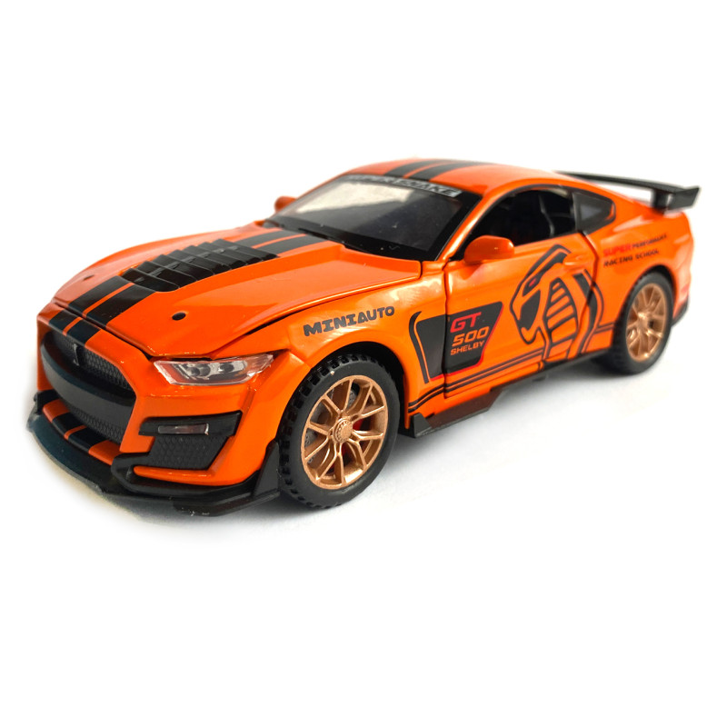 Машинка металева Ford Mustang Shelby GT500 "AutoExpert" Форд Мустанг шелбі GT500 орандж 16*6*6 см (LF - 03608)