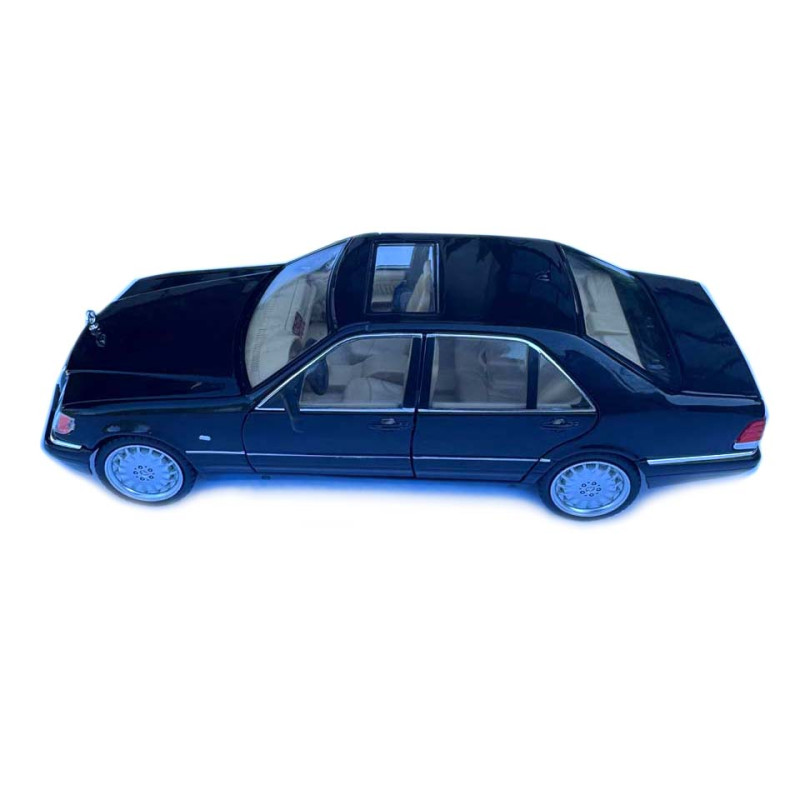 Машинка Mercedes-Benz W140 S чорна метал 1:24 звук світло інерція 21*8*6,5см (1130-19)