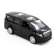 Іграшкова машинка металева TOYOTA ALPHARD, тойота альфард, чорний, відкр двері, інерція, 5*11*4см (250276)