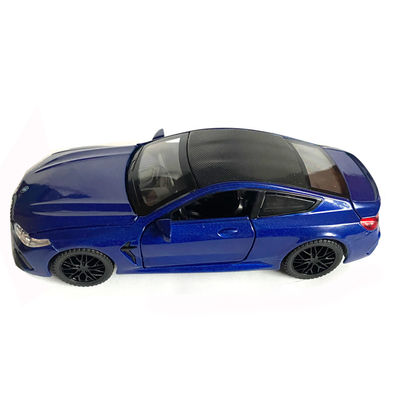 Іграшкова машинка металева BMW M8 Competition Coupe, БМВ, синя, звук, світло, інерція, откр двері, багажник, капот, Автоексперт, 1:32, 15*7*5см (ТК-12340/42212)