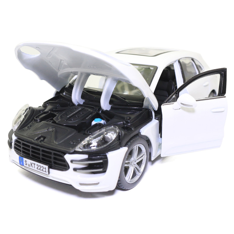 Машинка металева Porsche Macan "Bburago" Порше білий 8*19*6 см (18-21077)