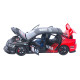 Машинка метал Mitsubishi Lancer Evolution IX чорна 1:32 світло звук відч двері капот багаж (TK-76054)