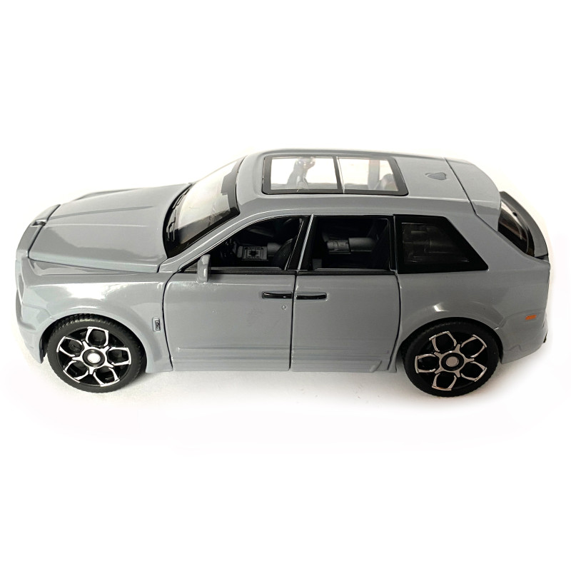 Іграшкова машинка металева Rolls-Royce Ghost BLACK BADGE, ролс ройс,сірий, звук, світло, інерція, откр двері, капот, Автоексперт, 1:32,15*8*5,5см (ТК-11056)