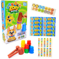  Настольна гра Fun Game «ZOO Компанія» Збери звірів за кольором 25*17*5 см (59540)