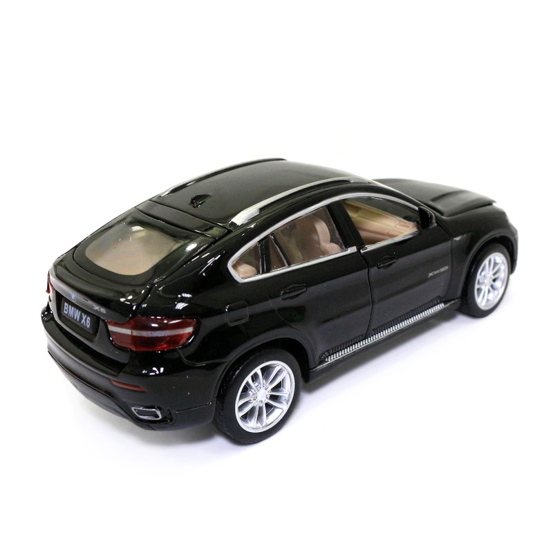Іграшкова машинка металева BMW X6 Автопром БМВ Х6 джип чорний звук світло 15*6*5 см (68311)