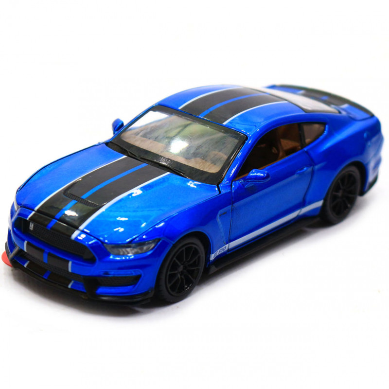 Машинка іграшкова Автопром «Ford Sheldy GT350» 14 см, світло, звук, синій (68441)