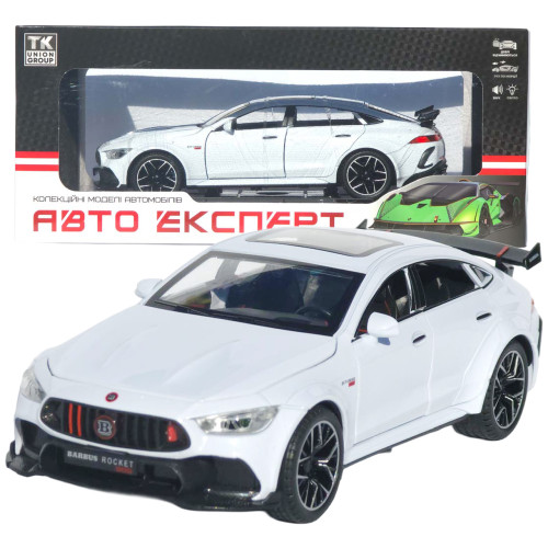 Машинка метал Brabus Rocket 900 АвтоЕксперт біла 1:24 звук світло відкр двері капот багажник (1206-15)