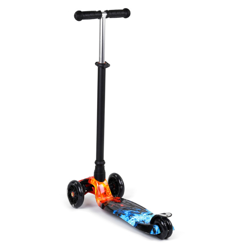 Самокат "Best Scooter" 4 колеса PU, світло трубка керма алюмінієва, d передніх коліс = 12 см, d задніх коліс 8 см, в кор. (A 25769 /779-1517)