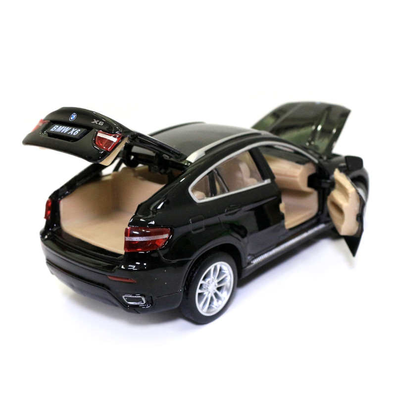 Іграшкова машинка металева BMW X6 Автопром БМВ Х6 джип чорний звук світло 15*6*5 см (68311)