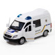 Машинка металева дитяча Mercedes-Benz Sprinter Поліція, біла, відкриваються двері, 4*11*5см ( 250294)