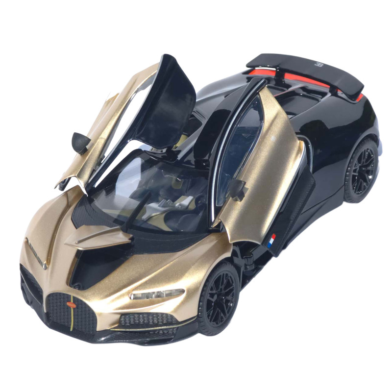 Машинка метал Bugatti Chiron АвтоЕксперт 1:24 золотиста звук світло інерція 20,5*10*5,5 см (G6601-52)