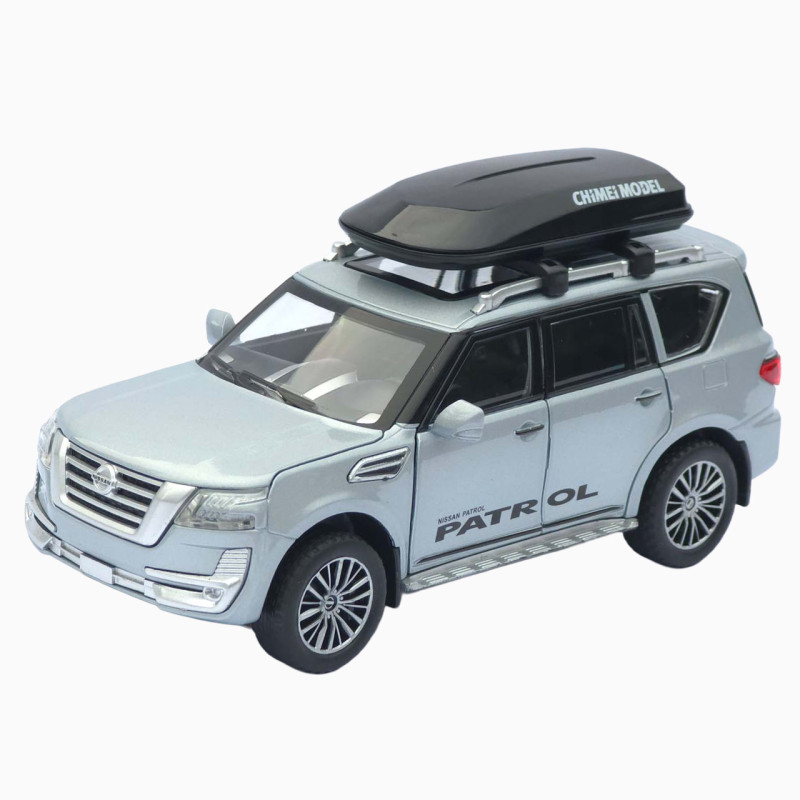 Машинка метал Nissan Patrol (Ніссан Патрол) АвтоЕксперт сіра світло звук відкр двері 15*7*5 см (6505/50915)
