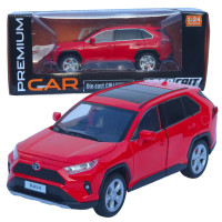Машинка метал Toyota RAV4 АвтоСвіт червона 1:24 світло звук інерція 20*9,5*7,5 см (АР-2008)