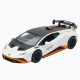 Машинка метал Lamborghini Huracan STO біла 1:24 звук світло відчин двері капот багажник (2511-98)