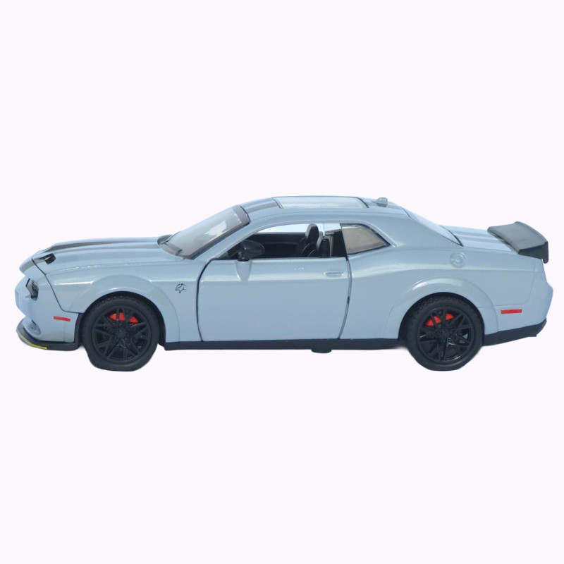 Машинка метал Dodge Challenger SRT Hellcat АвтоЕксперт сіра 1:32 звук світло інерція 15,7*7*5 см (LF-30608)