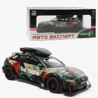 Машинка металева Audi RS6 DTM BETSAFE Ауді Авто Експерт зелена 1:24 звук світло  20,5*8,5*7см (1042-10)