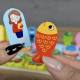 Деревянная логическая доска 7в1 4FUN Game Club Wood магнитная рыбалка сортеры цифры цвета фрукты профессии транспорт профессии 45*11*1см (62244)