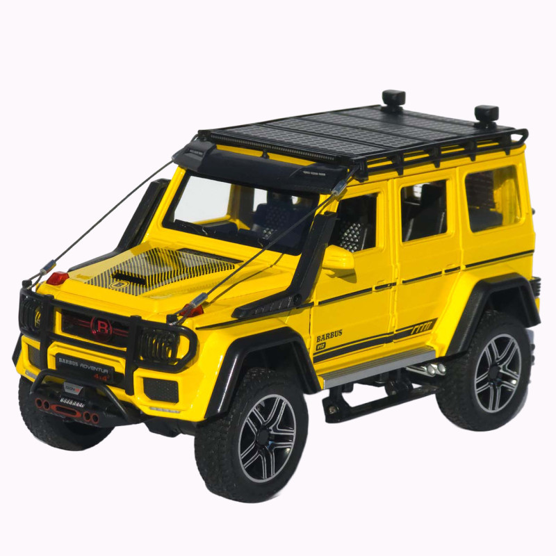 Машинка метал Brabus 800 Adventure XLP АвтоЕксперт жовта 1:24 звук світло відкр двері капот багажник (2814-25)