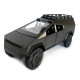 Машинка металева Tesla Cybertruck кемпінг сіра Тесла Кібертрак 1:24 відкр двері багажник з кухнею капот інерція звук світло 23*10*8,5 см (GT-17369)