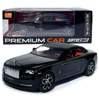 Машинка метал Rolls-Royce Dawn Spofec Ролс Ройс кабриолет черный 1:24 откр двери баг капот звук свет 22*6,5*8см (AP-2013)